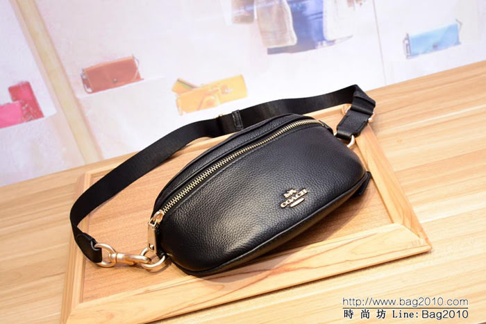 COACH蔻馳 原單新款 39939 真牛皮荔枝紋 女士腰包  Chz1563
